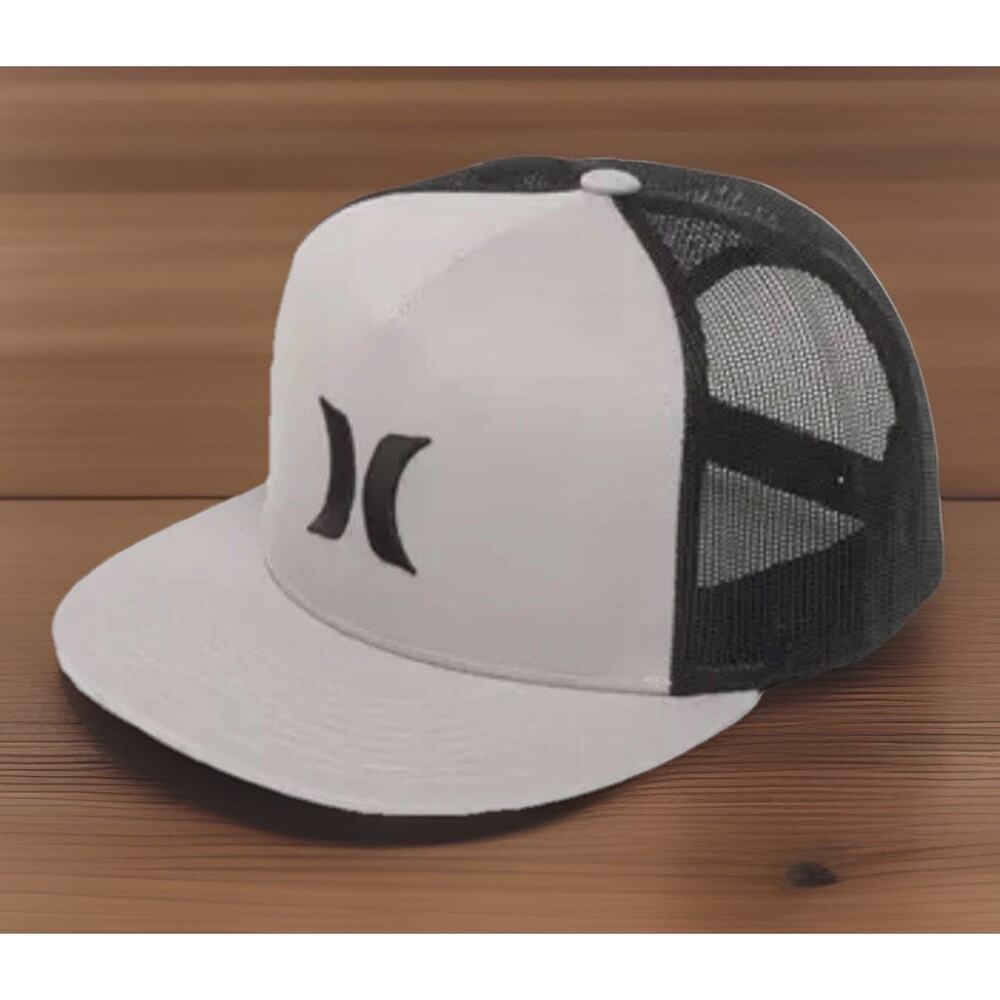 Hurley Icon Trucker Hat Cap Snapback Gray Black Brand New Fast Ship